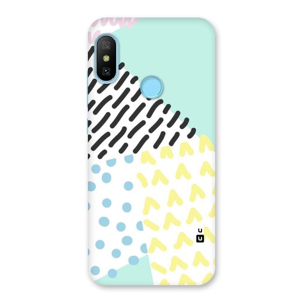 Abstract Pastel Back Case for Redmi 6 Pro