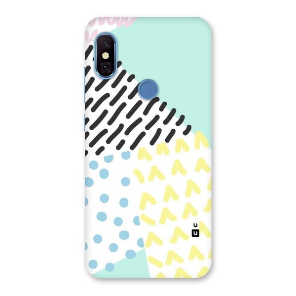 Abstract Pastel Back Case for Redmi Note 6 Pro