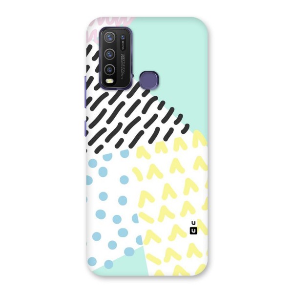 Abstract Pastel Back Case for Vivo Y30