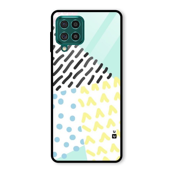 Abstract Pastel Glass Back Case for Galaxy F62