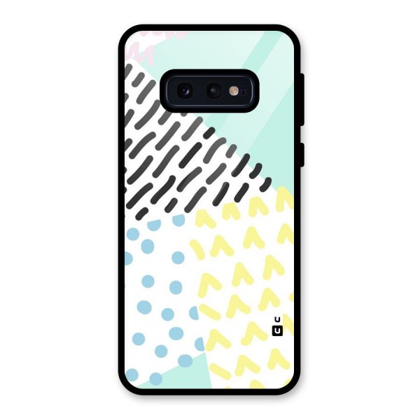 Abstract Pastel Glass Back Case for Galaxy S10e