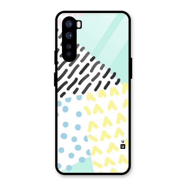 Abstract Pastel Glass Back Case for OnePlus Nord