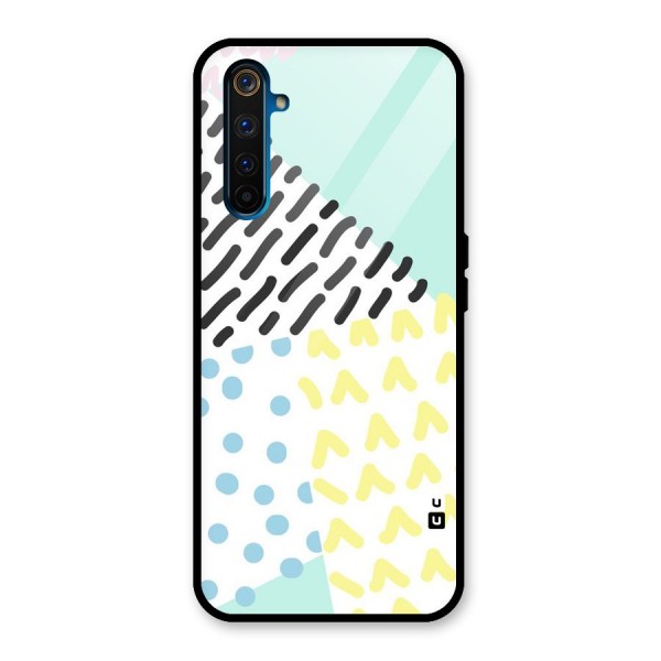 Abstract Pastel Glass Back Case for Realme 6 Pro