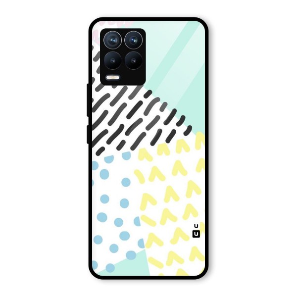 Abstract Pastel Glass Back Case for Realme 8 Pro