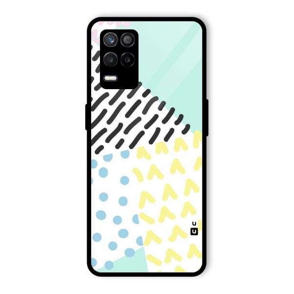 Abstract Pastel Glass Back Case for Realme 9 5G