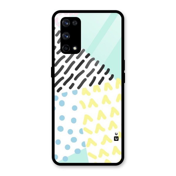 Abstract Pastel Glass Back Case for Realme X7 Pro