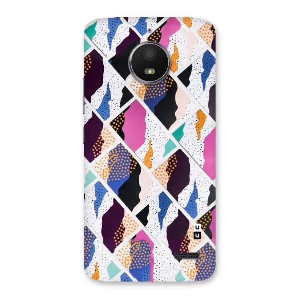 Abstract Polka Back Case for Moto E4