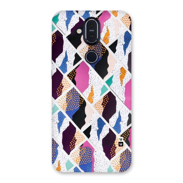 Abstract Polka Back Case for Nokia 8.1