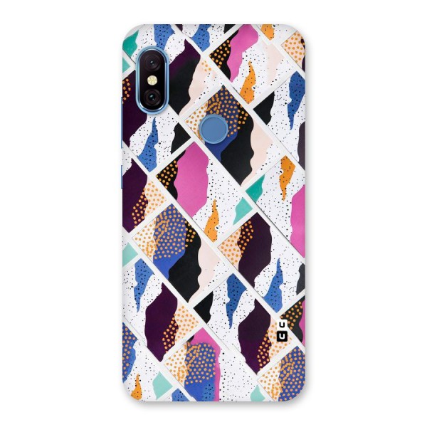 Abstract Polka Back Case for Redmi Note 6 Pro