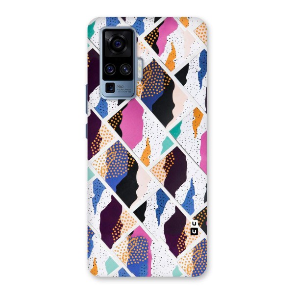 Abstract Polka Back Case for Vivo X50 Pro