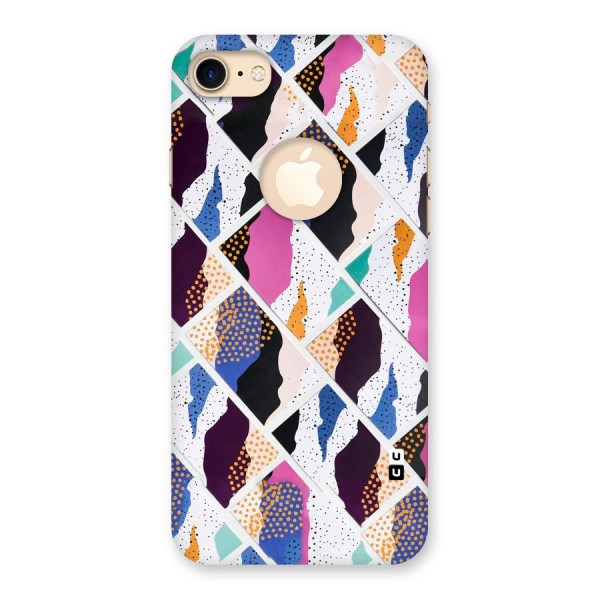 Abstract Polka Back Case for iPhone 8 Logo Cut