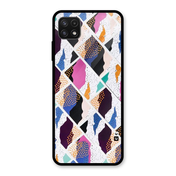 Abstract Polka Glass Back Case for Galaxy A22 5G