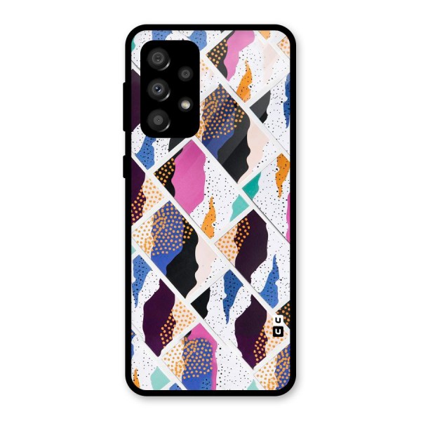 Abstract Polka Glass Back Case for Galaxy A32