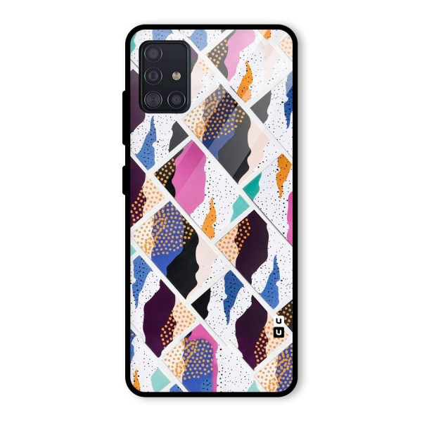 Abstract Polka Glass Back Case for Galaxy A51