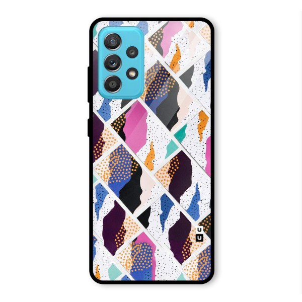 Abstract Polka Glass Back Case for Galaxy A52s 5G