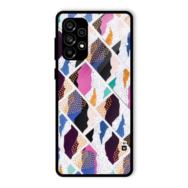 Abstract Polka Glass Back Case for Galaxy A73 5G