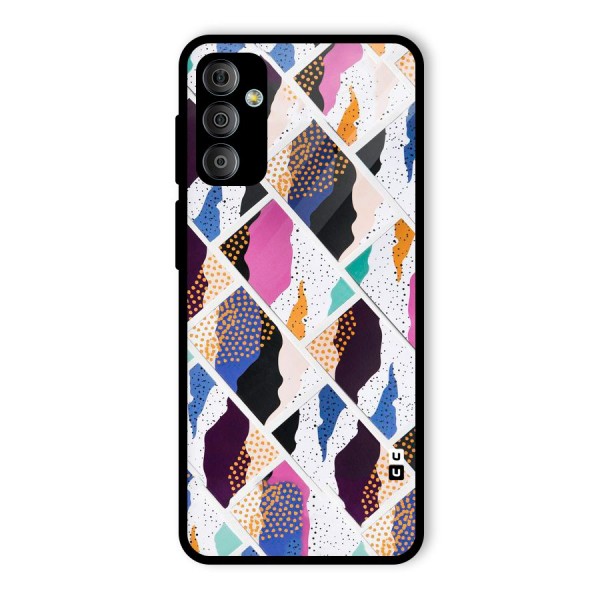 Abstract Polka Glass Back Case for Galaxy F23