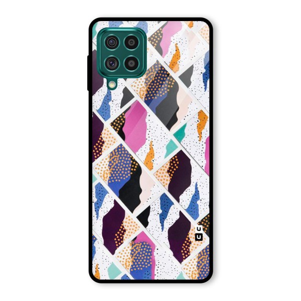 Abstract Polka Glass Back Case for Galaxy F62