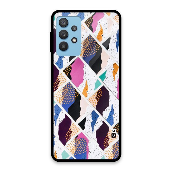 Abstract Polka Glass Back Case for Galaxy M32 5G