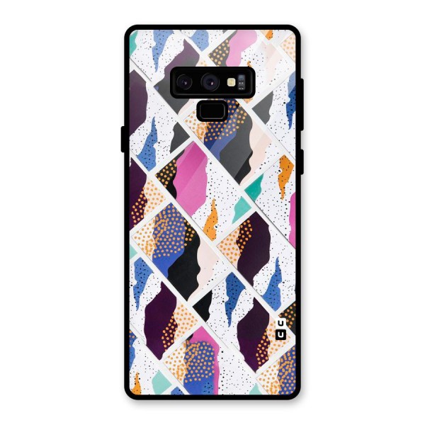 Abstract Polka Glass Back Case for Galaxy Note 9