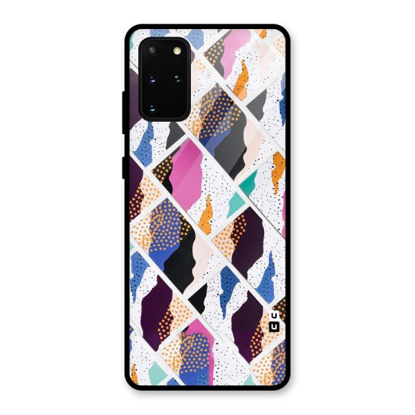 Abstract Polka Glass Back Case for Galaxy S20 Plus