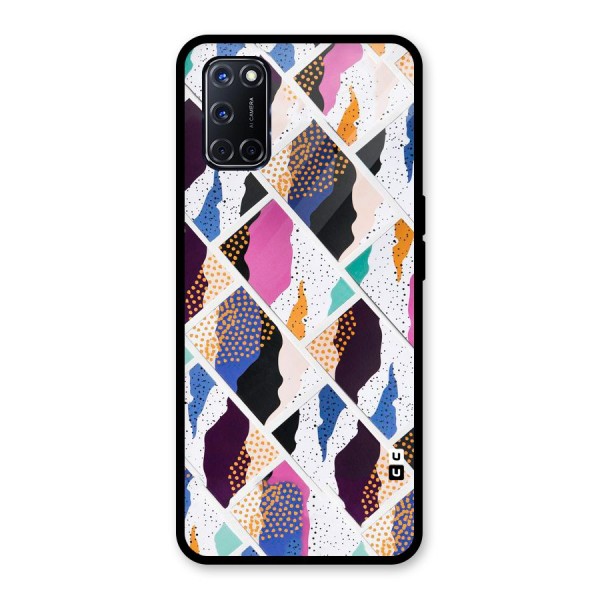 Abstract Polka Glass Back Case for Oppo A52