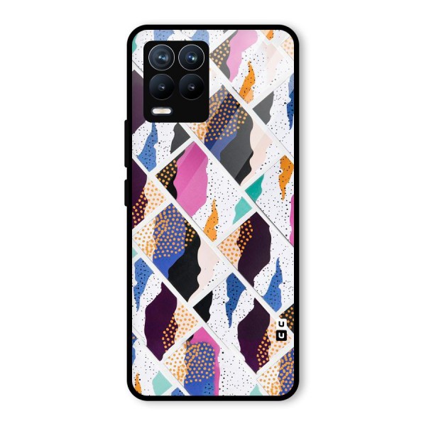 Abstract Polka Glass Back Case for Realme 8 Pro