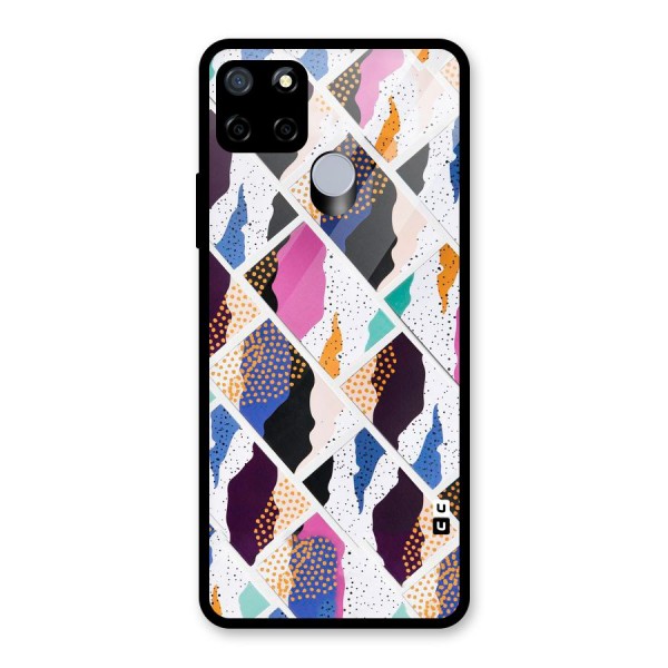 Abstract Polka Glass Back Case for Realme C12