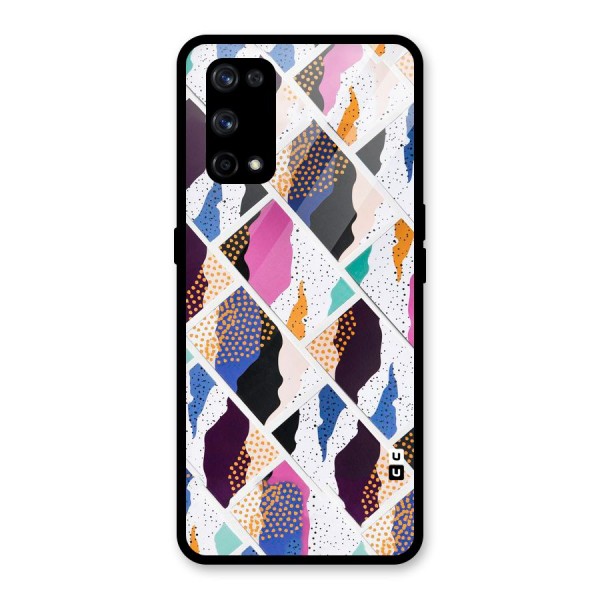 Abstract Polka Glass Back Case for Realme X7 Pro