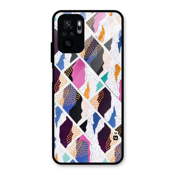 Abstract Polka Glass Back Case for Redmi Note 10