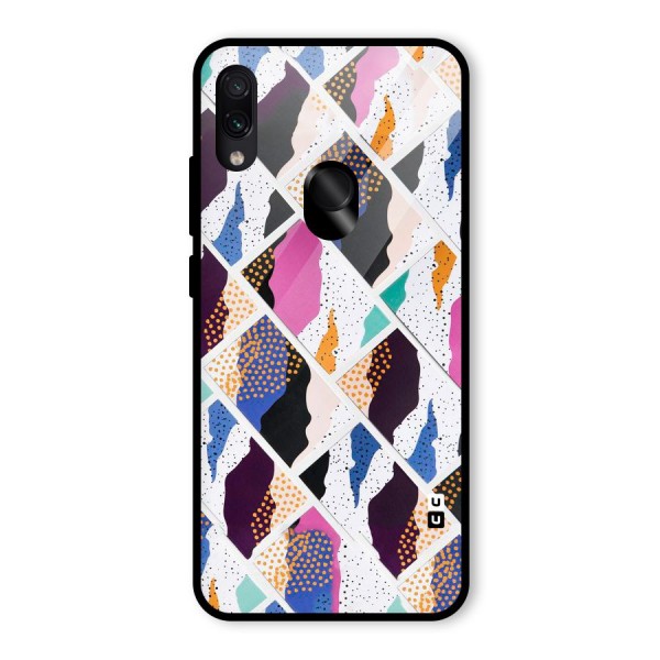 Abstract Polka Glass Back Case for Redmi Note 7