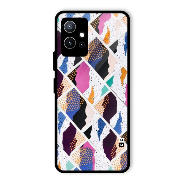 Abstract Polka Glass Back Case for Vivo T1 5G