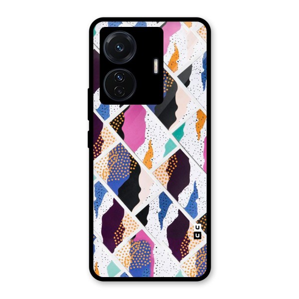 Abstract Polka Glass Back Case for Vivo T1 Pro