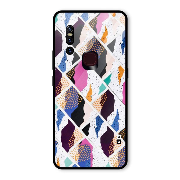 Abstract Polka Glass Back Case for Vivo V15