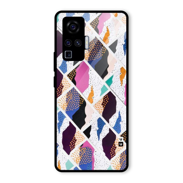 Abstract Polka Glass Back Case for Vivo X50 Pro