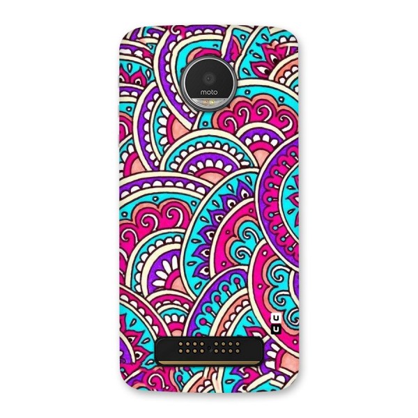 Abstract Rangoli Design Back Case for Moto Z Play