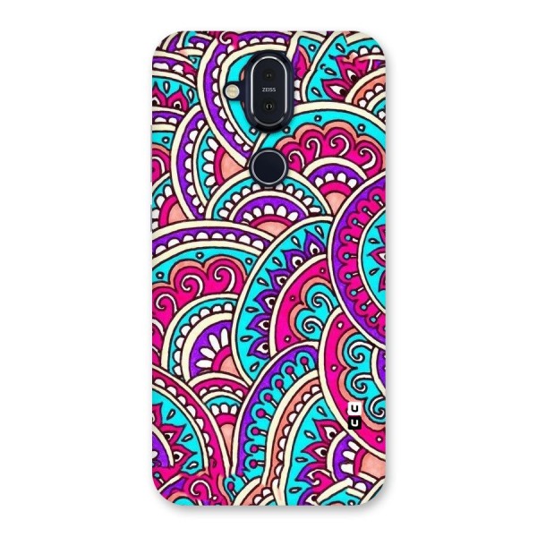 Abstract Rangoli Design Back Case for Nokia 8.1