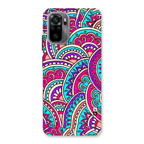 Abstract Rangoli Design Back Case for Redmi Note 10