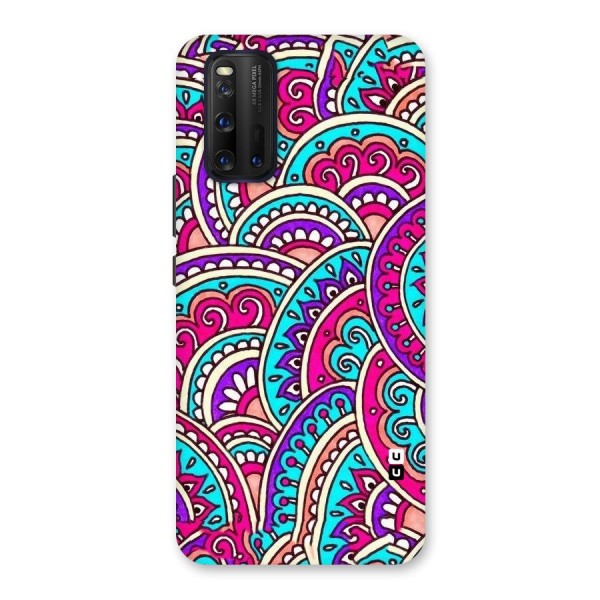 Abstract Rangoli Design Back Case for Vivo iQOO 3