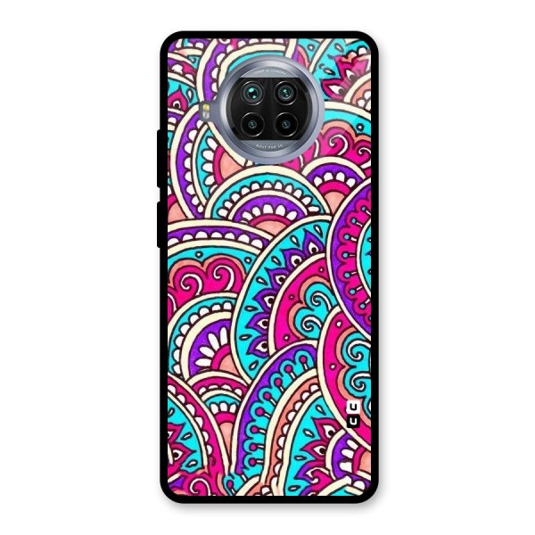 Abstract Rangoli Design Glass Back Case for Mi 10i