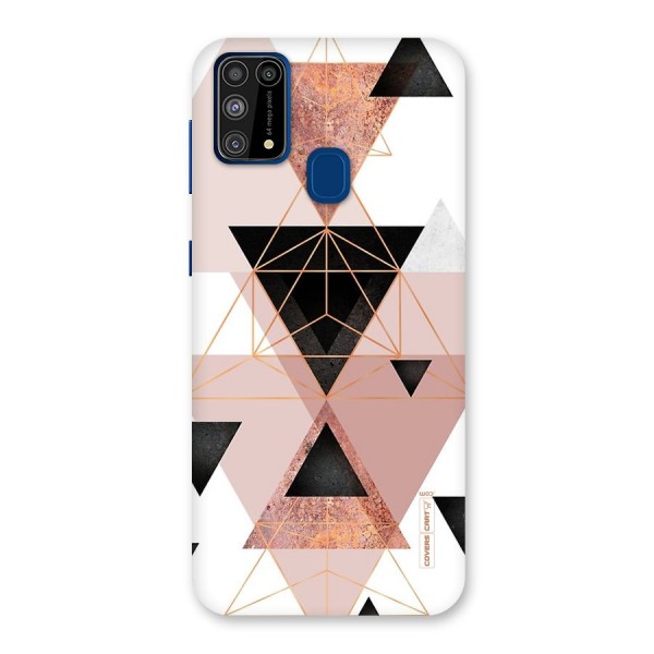 Abstract Rose Gold Triangles Back Case for Galaxy M31