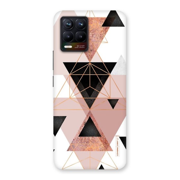 Abstract Rose Gold Triangles Back Case for Realme 8