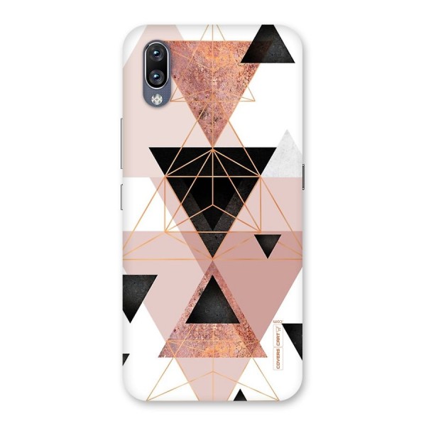 Abstract Rose Gold Triangles Back Case for Vivo NEX