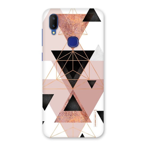 Abstract Rose Gold Triangles Back Case for Vivo V11