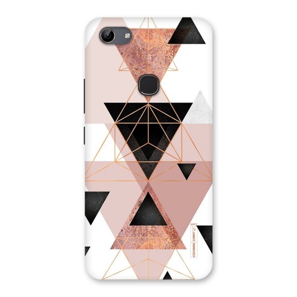 Abstract Rose Gold Triangles Back Case for Vivo Y81