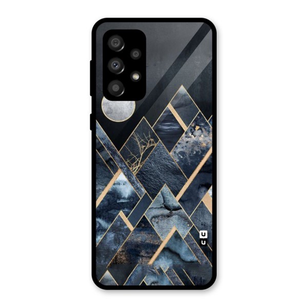 Abstract Scenic Design Glass Back Case for Galaxy A32