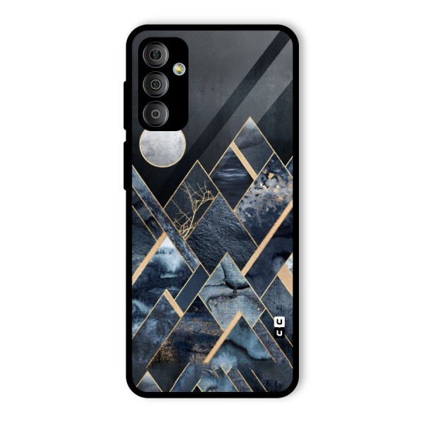 Abstract Scenic Design Glass Back Case for Galaxy F23