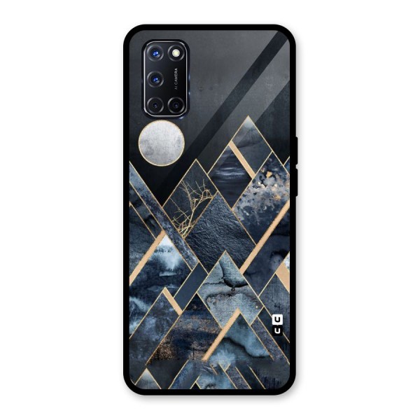 Abstract Scenic Design Glass Back Case for Oppo A52