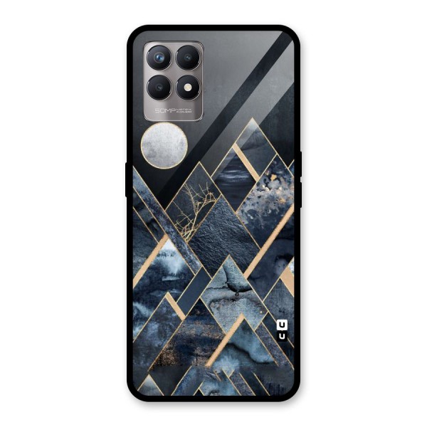 Abstract Scenic Design Glass Back Case for Realme 8i