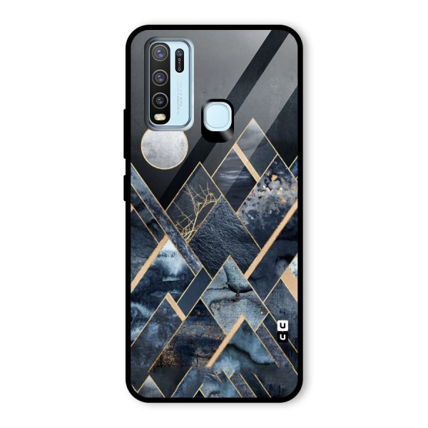 Abstract Scenic Design Glass Back Case for Vivo Y30